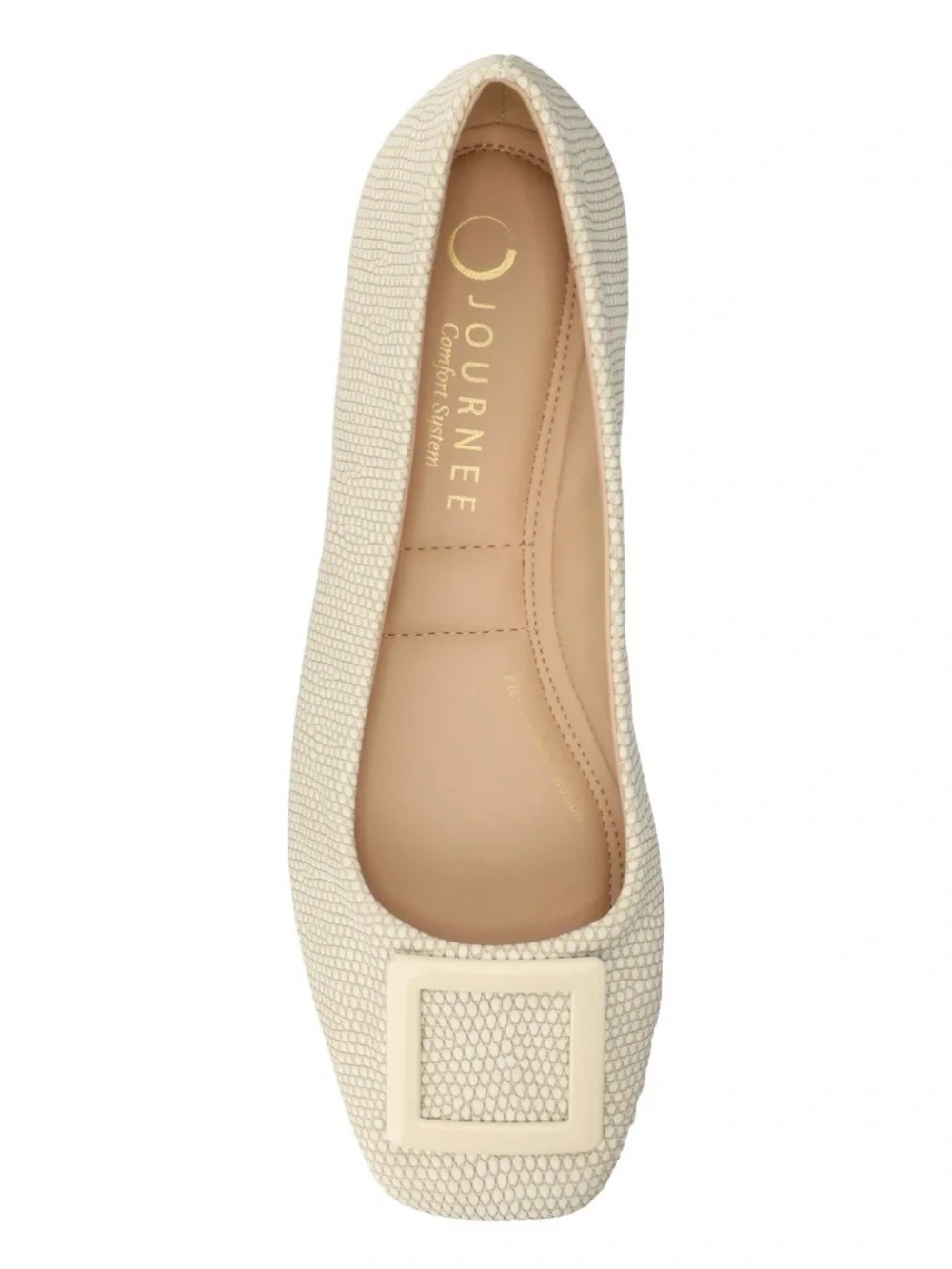 NWT Journee Womens Zimia Ballet Slip On Square Toe Dress Flats